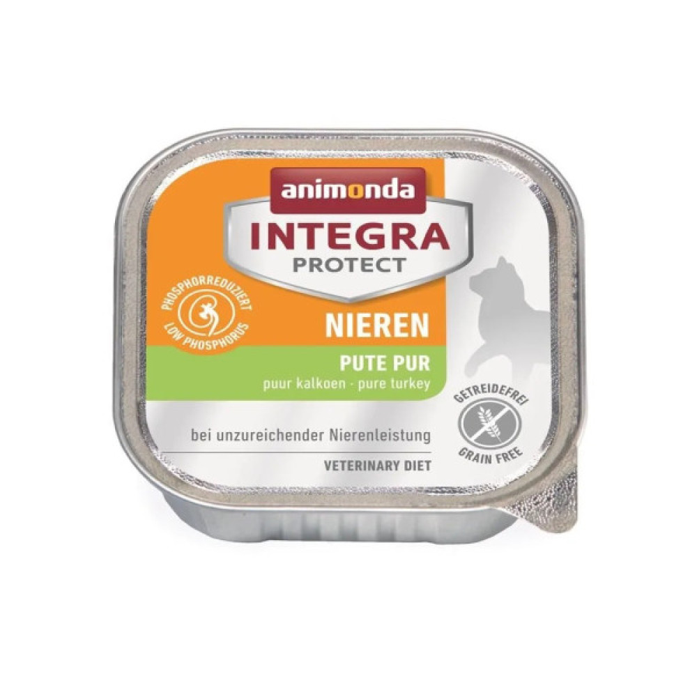 Вологий корм для кішок Animonda Integra Protect Renal dishes при хворобах нирок моно індичка (4017721868037)
