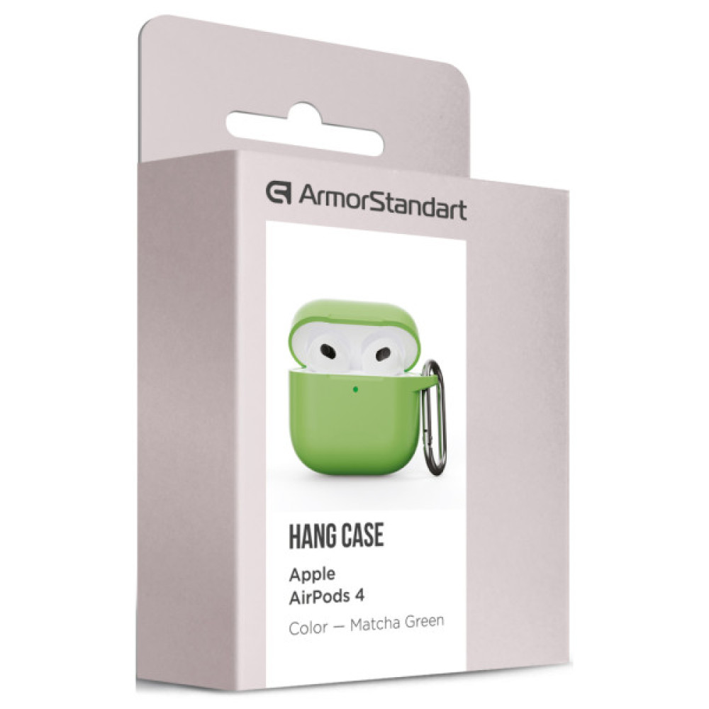 Чохол для навушників Armorstandart Hang Case для Apple AirPods 4 Matcha Green (ARM81286)