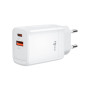 Зарядний пристрій XO CE16 67.5W USB-C PD45W + USB-A QC 22.5W White (CE16_White)