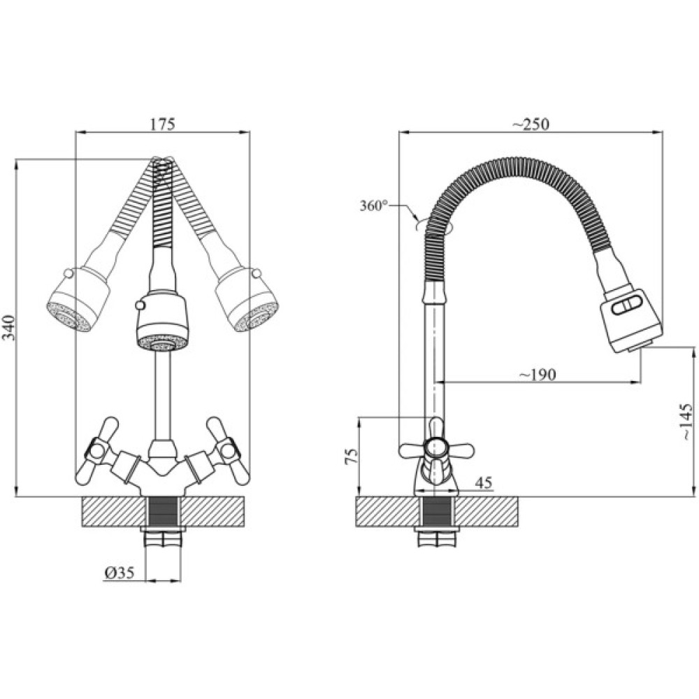 Змішувач Agua Toledo-C039 (CV018082)