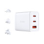Зарядний пристрій D-Link 2xUSB-C + 1xUSB-A 65W GaN white (DCP-651)