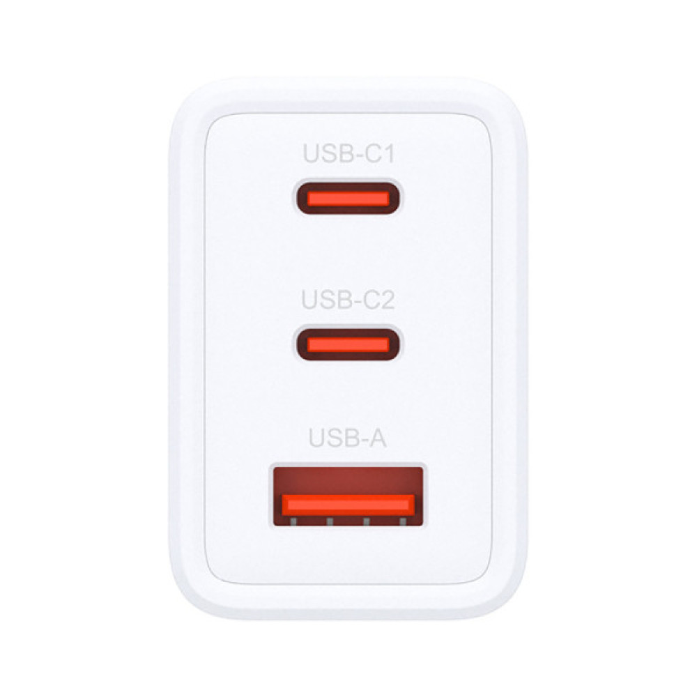 Зарядний пристрій D-Link 2xUSB-C + 1xUSB-A 65W GaN white (DCP-651)