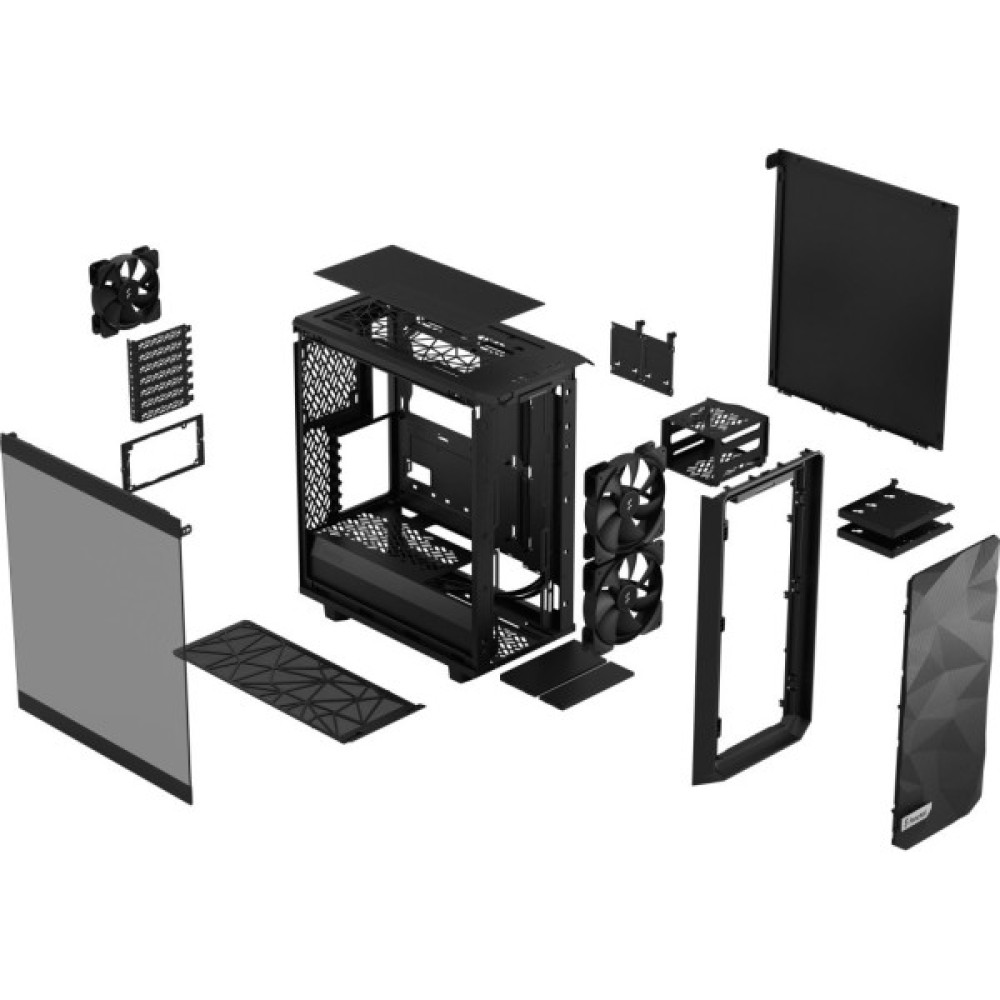 Корпус для ПК Fractal Design Meshify 2 Lite Black TG Light (FD-C-MEL2A-03)