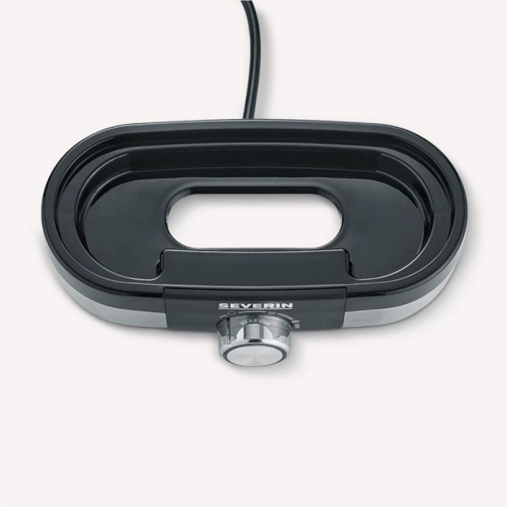 Яйцеварка Severin 270Вт, механічне керування, на 3 яйця, звуков., сигнал, пластик, сіро-чорний