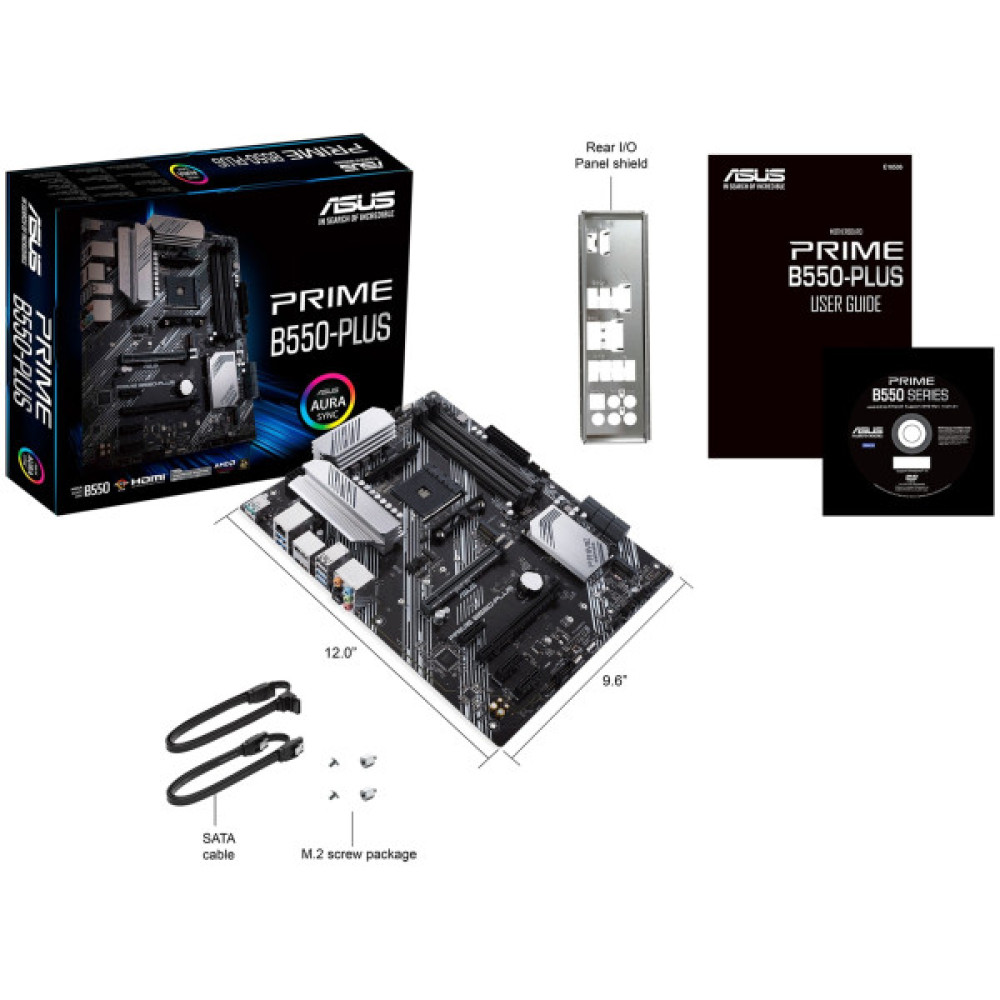 Материнcька плата ASUS PRIME B550-PLUS sAM4 B550 4xDDR4 M.2 HDMI DP ATX
