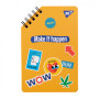 Блокнот Yes 95х145 60 аркушів на cпіралі Sticky mood без лініювання (151823) Блокнот Yes 95х145 60 аркушів на cпіралі Sticky mood без лініювання (151823)