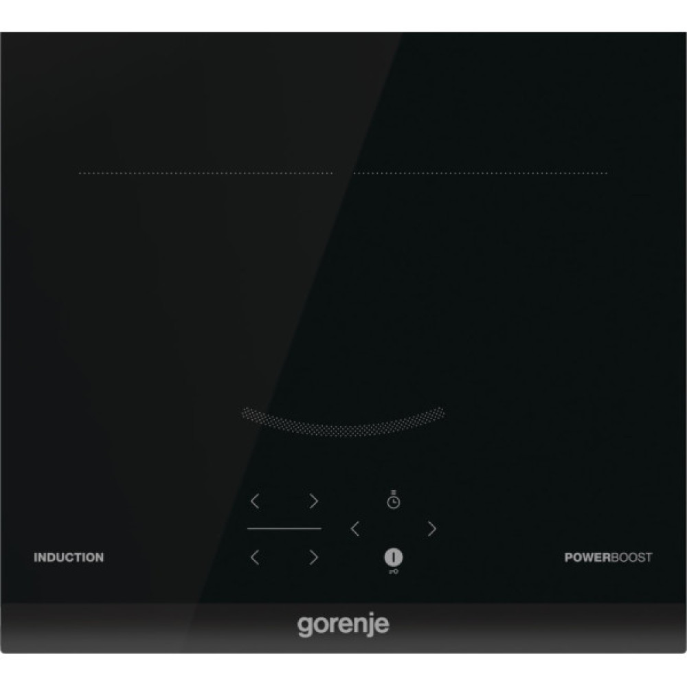 Варильна поверхня Gorenje індукційна, 30см, Доміно, PowerBoost, TouchControl, поєднання конфорок, чорний