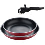 Набір сковорідок Bergner Click & cook, зі знімною ручкою, 22/26 см, червоний (BG-31605-RD) Набір сковорідок Bergner Click & cook, зі знімною ручкою, 22/26 см, червоний (BG-31605-RD)