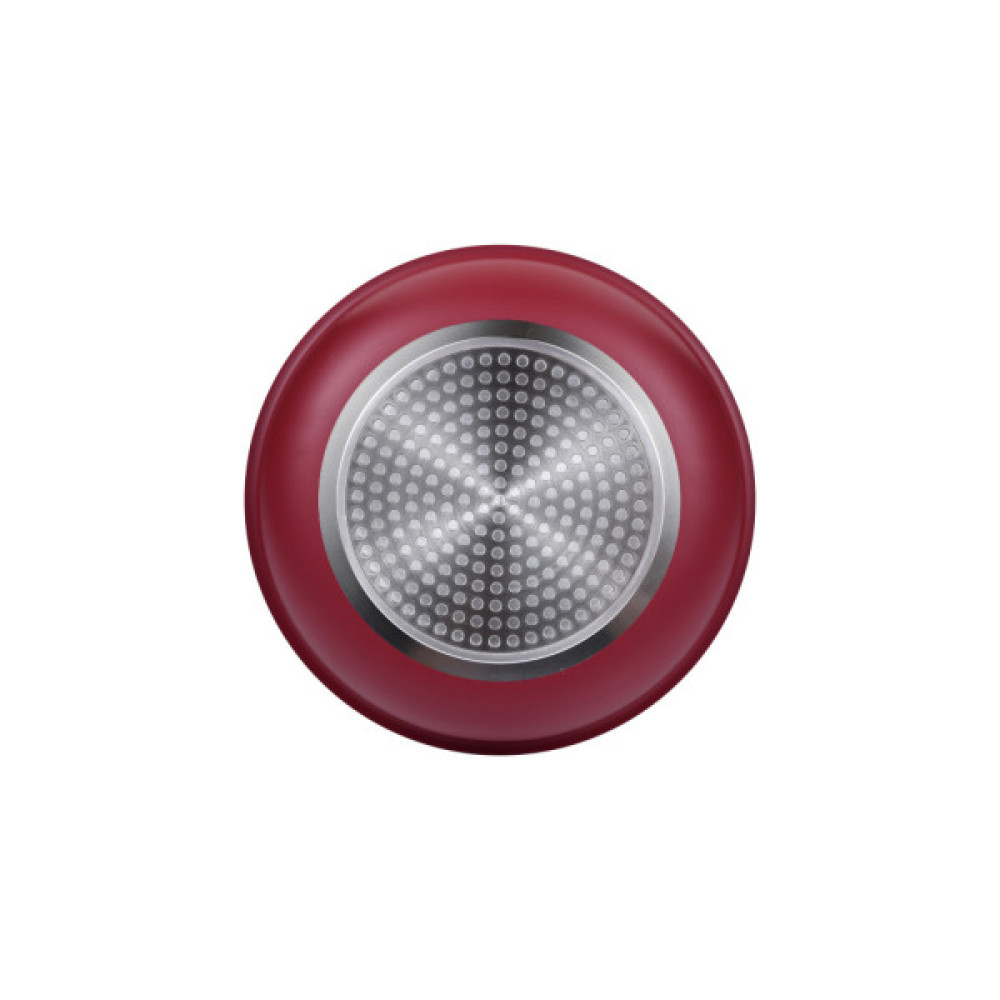 Набір сковорідок Bergner Click & cook, зі знімною ручкою, 22/26 см, червоний (BG-31605-RD)