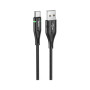 Дата кабель USB 2.0 AM to USB-C 1.2m 3A nylon aluminum with light indicator U93 black HOCO (6931474732170) Дата кабель USB 2.0 AM to USB-C 1.2m 3A nylon aluminum with light indicator U93 black HOCO (6931474732170)