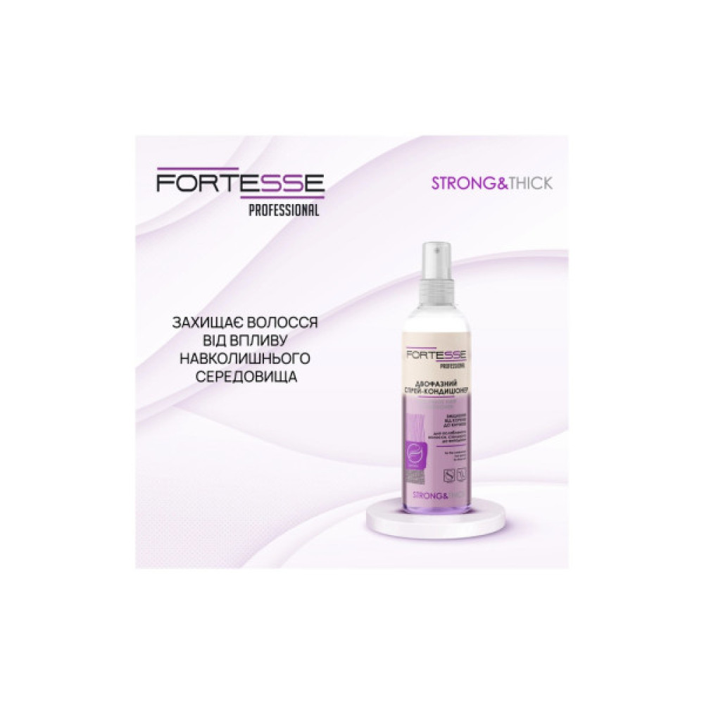 Кондиціонер для волосся Fortesse Professional Strong & Thick Двофазний зміцнювальний Для ослабленого волосся 250 мл (4823115501554)