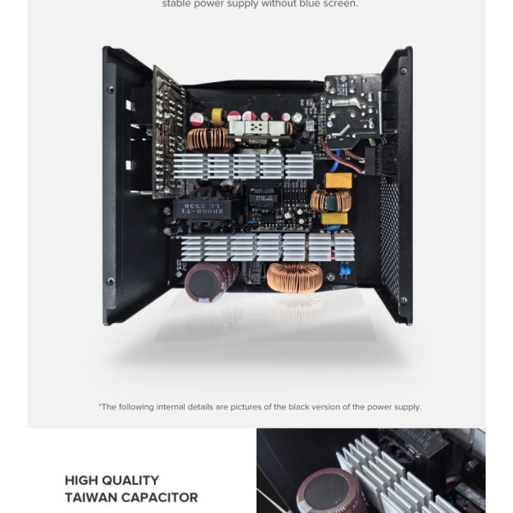 GAMEMAX GM-800 Modular white