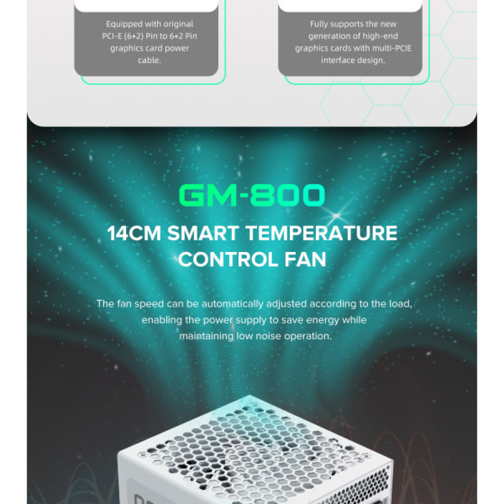 GAMEMAX GM-800 Modular white