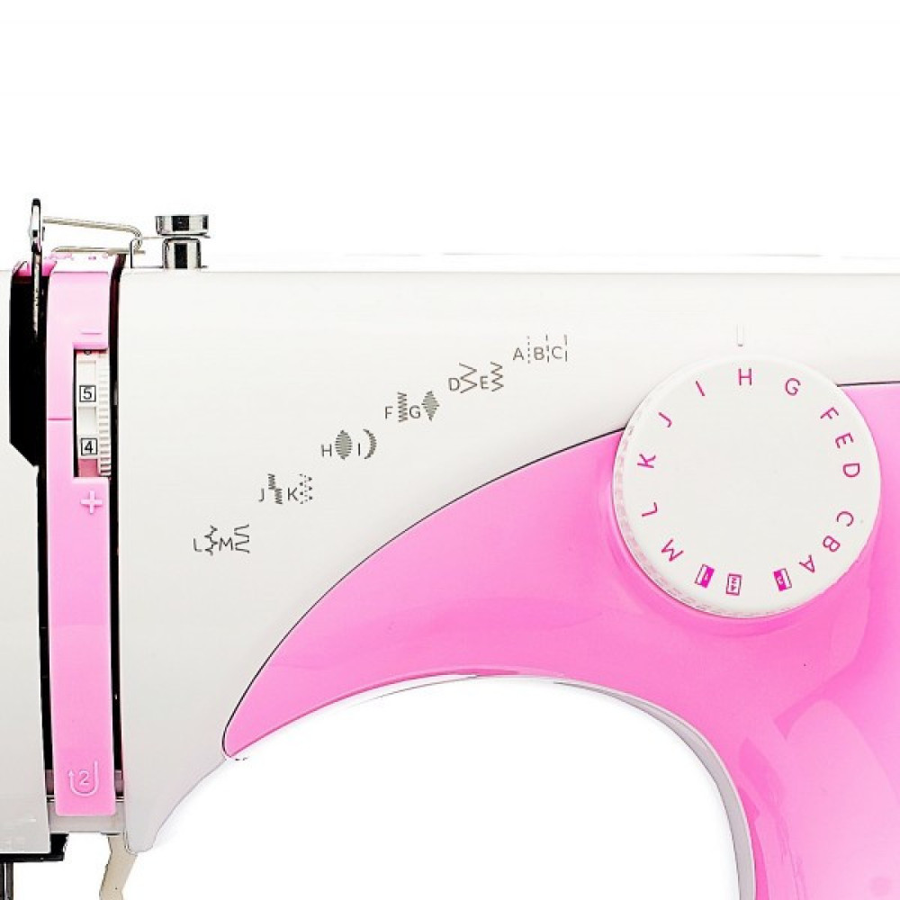 Швейна машина iSEW A15 , електромех., 70Вт, 15 шв.оп., петля напівавтомат, біло-рожевий