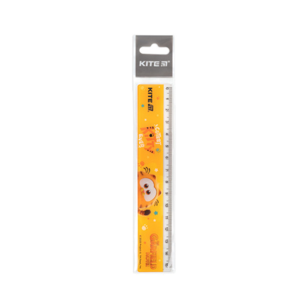 Лінійка Kite Garfield, 15 см (GF25-090)
