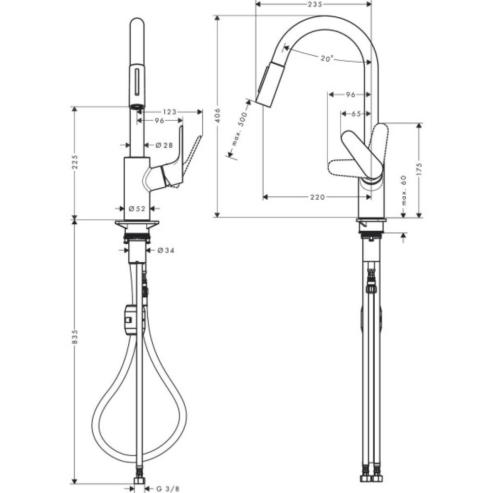 Змішувач Hansgrohe Focus (31815000)