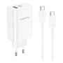 Зарядний пристрій BOROFONE BN10 Sunlight 1xUSB-C PD65W + 1xUSB-A + cable USB-C to USB-C White (6974443388206) Зарядний пристрій BOROFONE BN10 Sunlight 1xUSB-C PD65W + 1xUSB-A + cable USB-C to USB-C White (6974443388206)