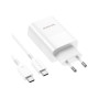 Зарядний пристрій BOROFONE BN10 Sunlight 1xUSB-C PD65W + 1xUSB-A + cable USB-C to USB-C White (6974443388206) Зарядний пристрій BOROFONE BN10 Sunlight 1xUSB-C PD65W + 1xUSB-A + cable USB-C to USB-C White (6974443388206)