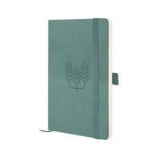 Книга записна Axent Partner Soft Skin Колоски 125x195 мм, 96 аркушів, клітинка (8616-48-7-A)