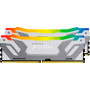 Модуль пам'яті для комп'ютера DDR5 48GB (2x24GB) 8800 MHz Renegade RGB White/Silver Kingston Fury (ex.HyperX) (KF588CU42RWAK2-48)