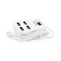 Концентратор Voltronic USB 2.0 to 4xUSB with power switch white (YT-HWS4-W)