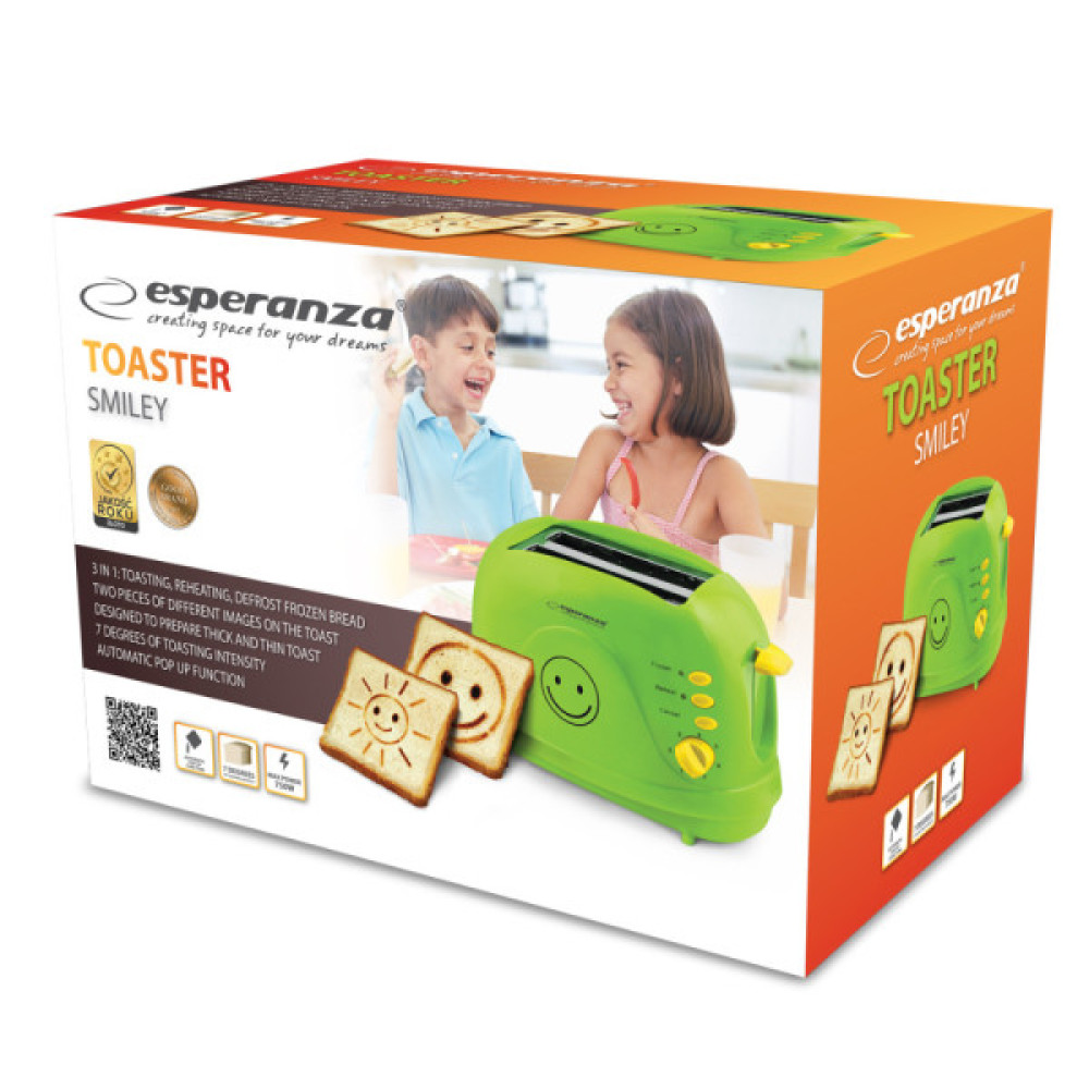 ESPERANZA EKT003 Toster Smiley 750W