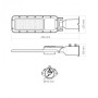 Прожектор Videx IP65 SLE17 50W 5500Lm 5000K 220V (VL-SLE17-0505)
