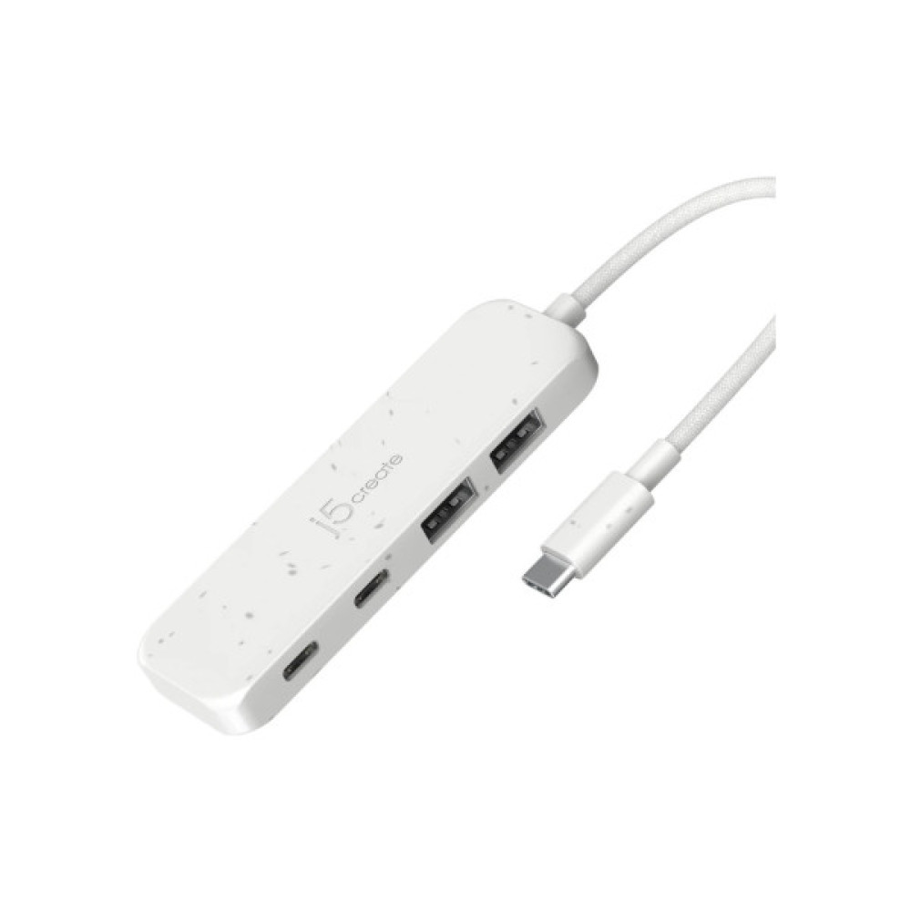 Концентратор J5create USB-C to 2xUSB-A + 2xUSB-C 3.2 10Gbps white (JCH342EW-N)