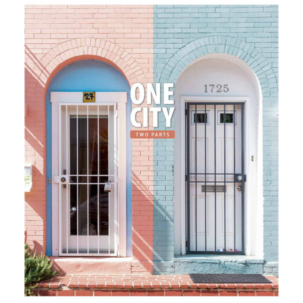 Зошит Школярик One city, two parts 80 аркушів лінія (080-3137L)