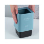 Кошик для паперів Axent Настільний контейнер для сміття, квадратний, блакитний (2132-07-A)