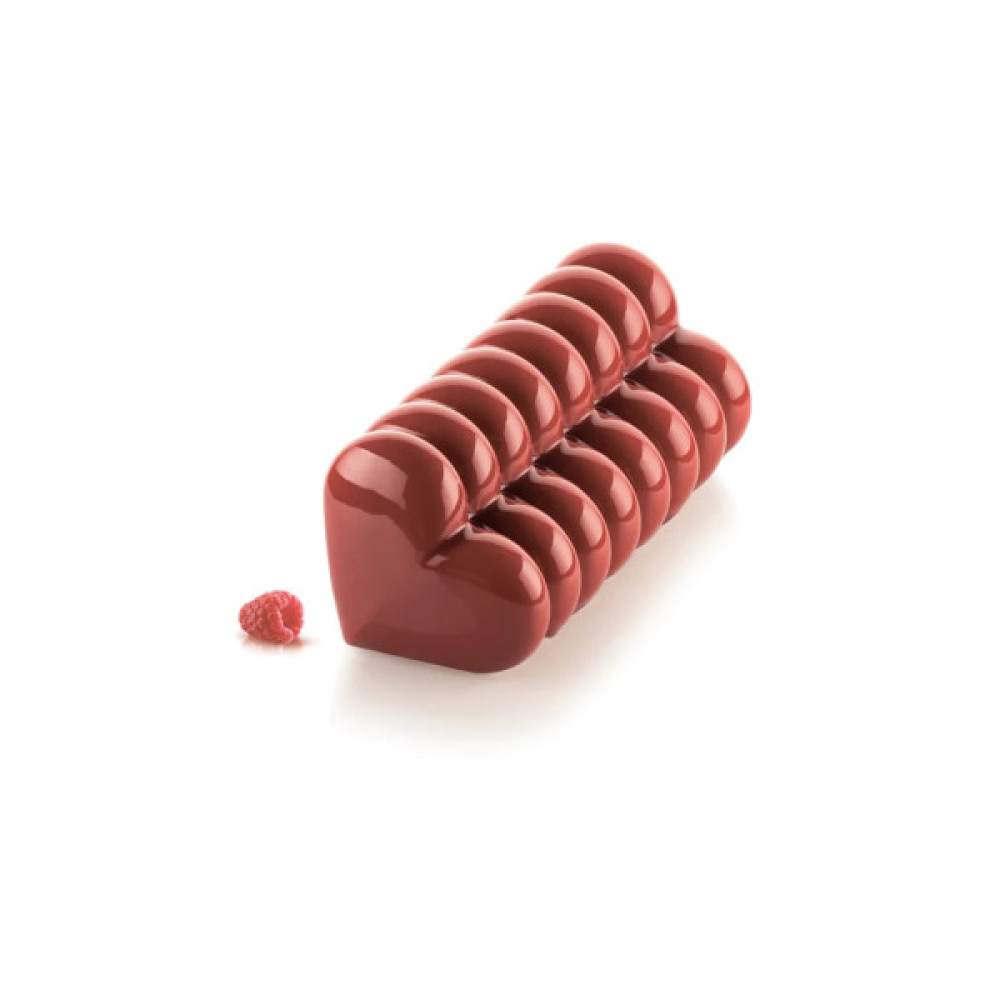 Форма для випікання Silikomart Buche Coeur 240 x 90 h 90 мм (BUCHE COEUR)