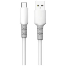 Дата кабель USB 2.0 AM to USB-C 1.0m 3A liquid silicone white ColorWay (CW-CBUC093-WT)