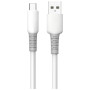 Дата кабель USB 2.0 AM to USB-C 1.0m 3A liquid silicone white ColorWay (CW-CBUC093-WT)
