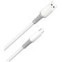 Дата кабель USB 2.0 AM to USB-C 1.0m 3A liquid silicone white ColorWay (CW-CBUC093-WT)