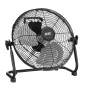 Вентилятор підлоговий 2E PowerWind 30A професійний, 30см, 60Вт, кнопки, двигун алюміній 100%, чорний
