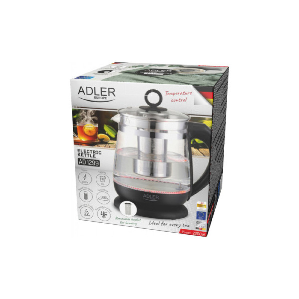 Електрочайник Adler AD 1299 black (AD1299b)