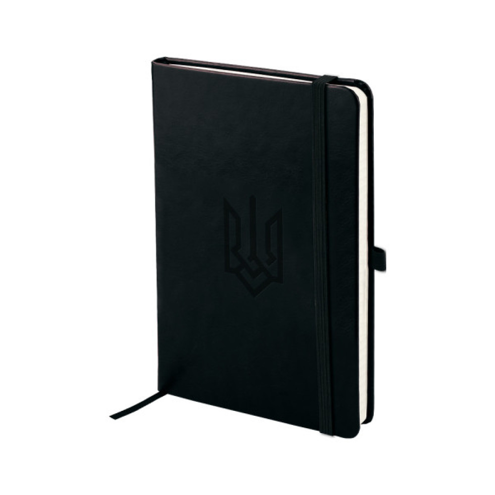 Книга записна Axent Partner Lux Герб 125x195 мм 96 аркушів, клітинка чорна (8202-01-6-A)