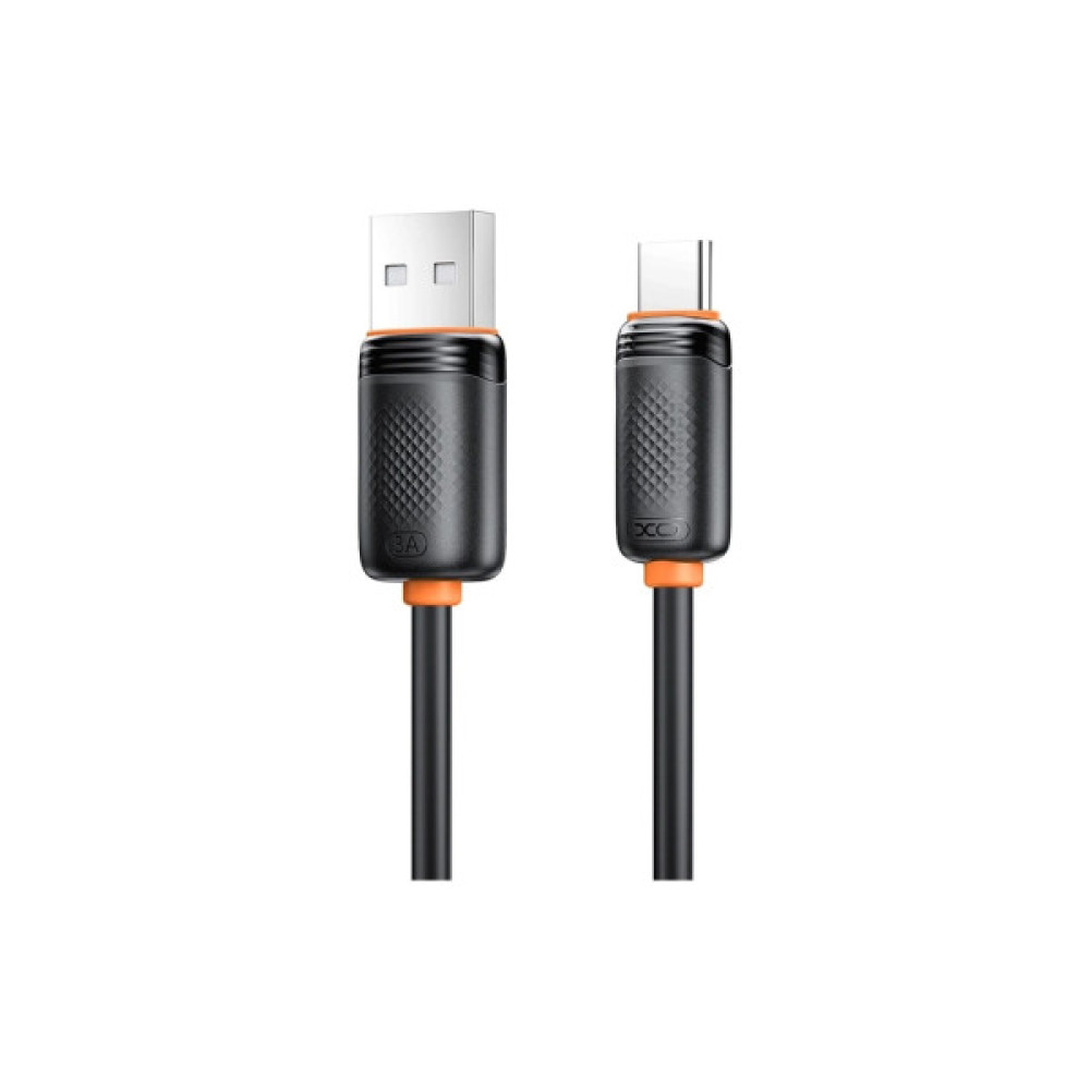 Дата кабель USB 2.0 AM to USB-C 1.0m 3A black XO (NB302-AC.black)