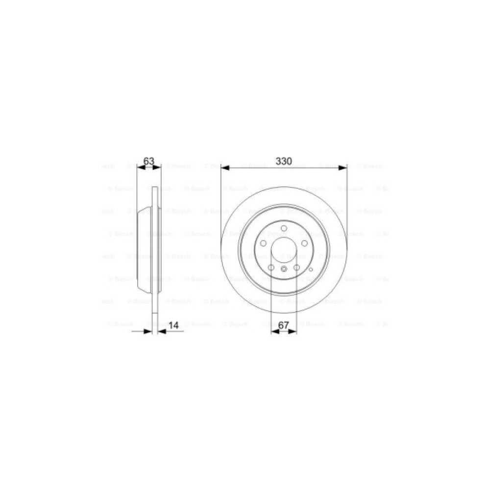 Гальмівний диск Bosch 0 986 479 330