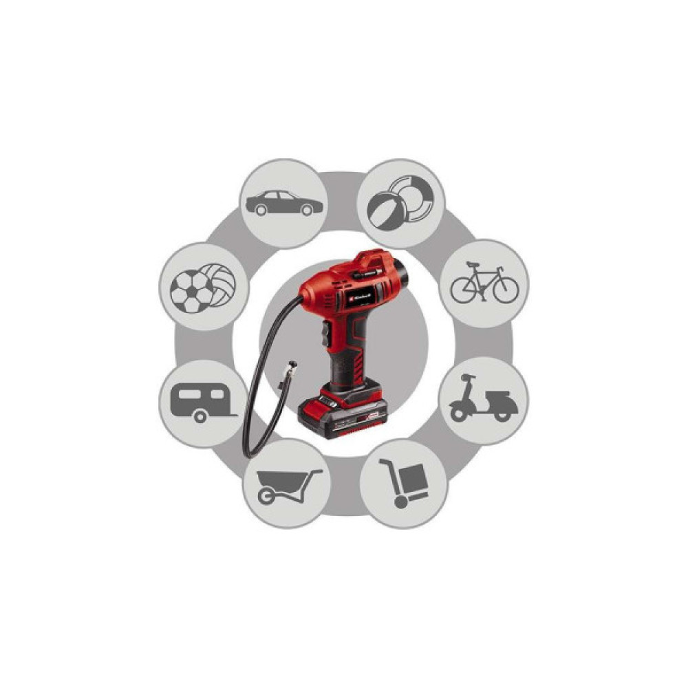 Автомобільний компресор Einhell CE-CC 18 Li - Solo, 18В, PXC (без АКБ і ЗП) (2071010)