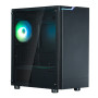 Корпус Zalman T4 Plus без БЖ, 2xUSB3.0, 1xUSB2.0, 1x120мм ARGB, VGA 320мм, LCS ready, TG Side Panel, mATX, чорний