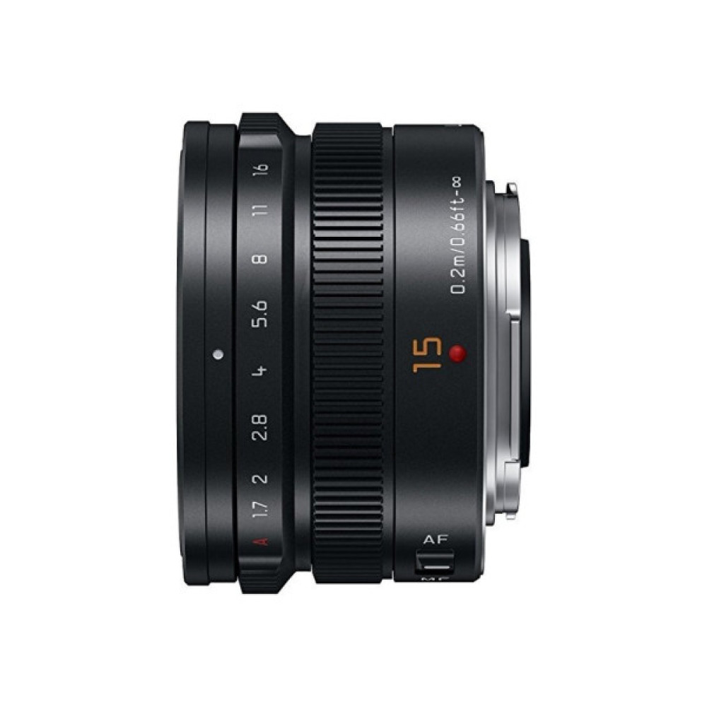Об'єктив Panasonic Micro 4/3 Lens 15mm f/1.7 ASPH Black (H-X015E9-K)