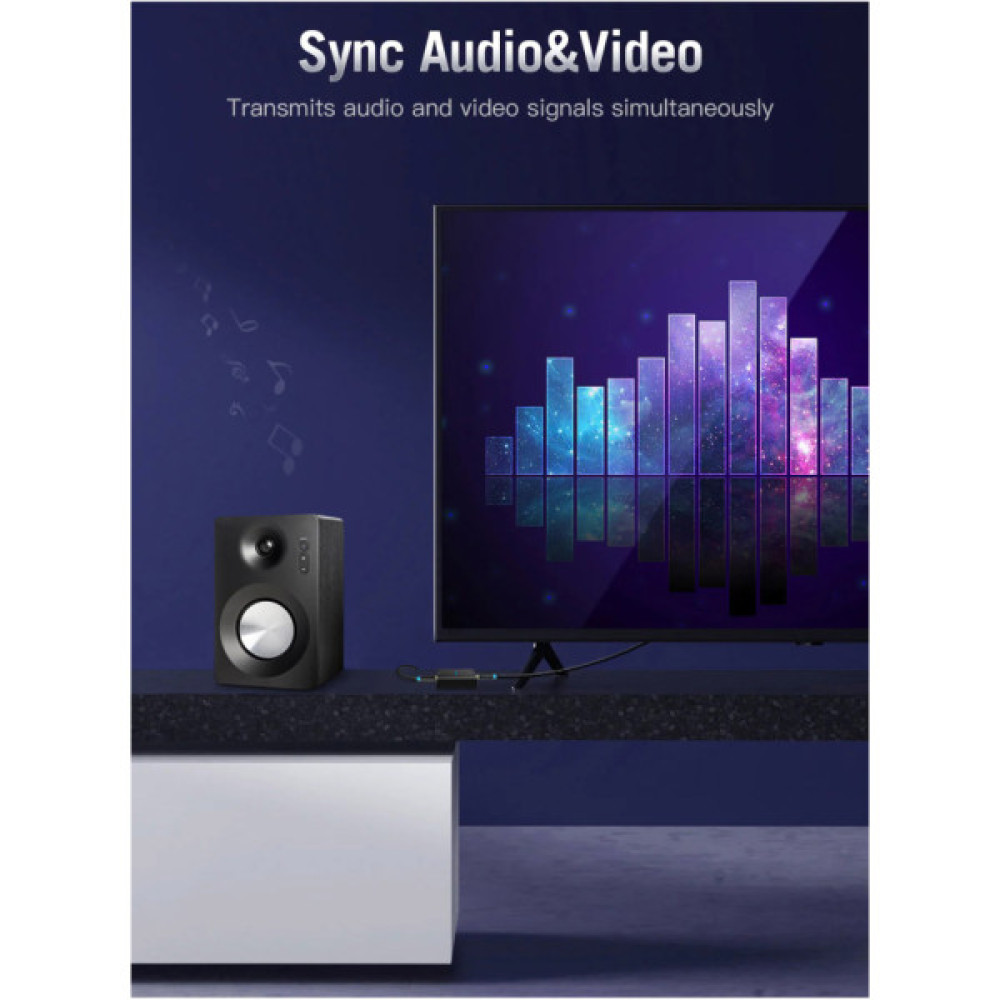 Кабель мультимедійний HDMI M to HDMI M 1.0m V2.0 VENTION (AACBF)