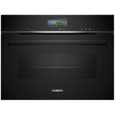 Духова шафа Siemens електрична компактна, 47л, A+, дисплей, конвекція, чорний