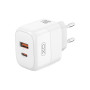 Зарядний пристрій XO L138 48W USB-C PD30W + USB-A QC18W White (L138_White) Зарядний пристрій XO L138 48W USB-C PD30W + USB-A QC18W White (L138_White)