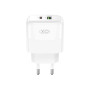 Зарядний пристрій XO L138 48W USB-C PD30W + USB-A QC18W White (L138_White) Зарядний пристрій XO L138 48W USB-C PD30W + USB-A QC18W White (L138_White)