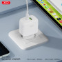 Зарядний пристрій XO L138 48W USB-C PD30W + USB-A QC18W White (L138_White) Зарядний пристрій XO L138 48W USB-C PD30W + USB-A QC18W White (L138_White)