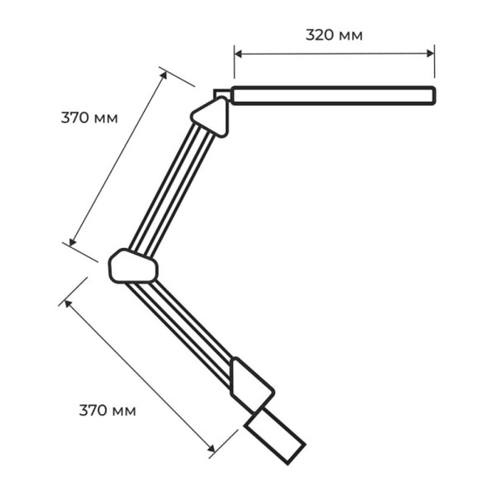 Настільна лампа Eurolamp LED 10W 400Lm 2800-6500K (black) на струбцине (LED-TLS-10W(black))