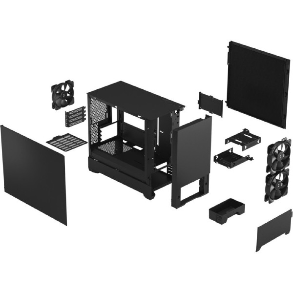 Корпус для ПК Fractal Design Pop Mini Silent Black Solid (FD-C-POS1M-01)