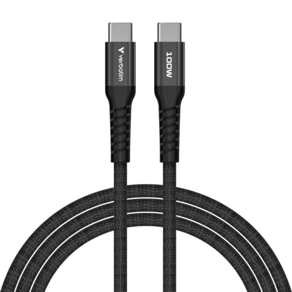 Дата кабель USB-C to USB-C 1.2m Magnetic 100W black Verbatim (31863)